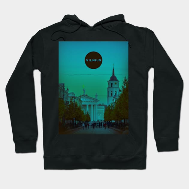 Vilnius Lithuania Hoodie by deadright